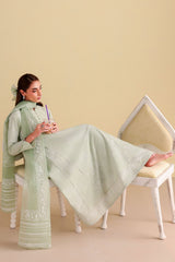 LIGHT JADE-3PC PRINTED LAWN SUIT