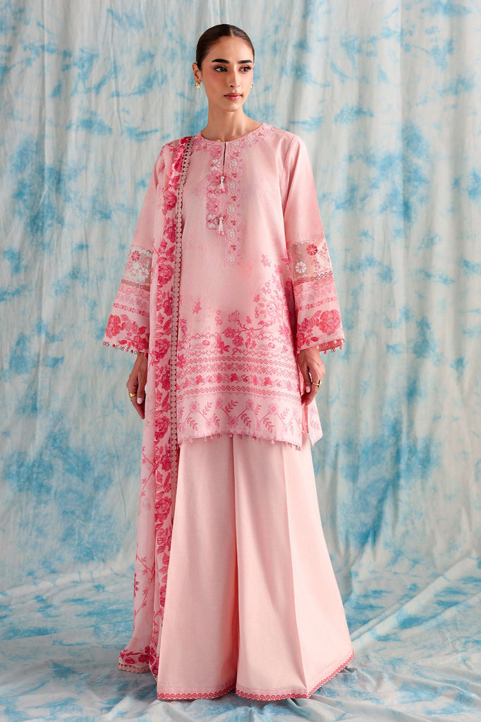 BLUSH THREADS-3PC PRINTED LAWN SUIT