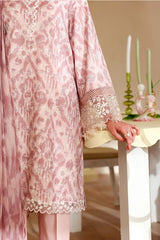 SUBTLE ROSE-3PC PRINTED LAWN SUIT