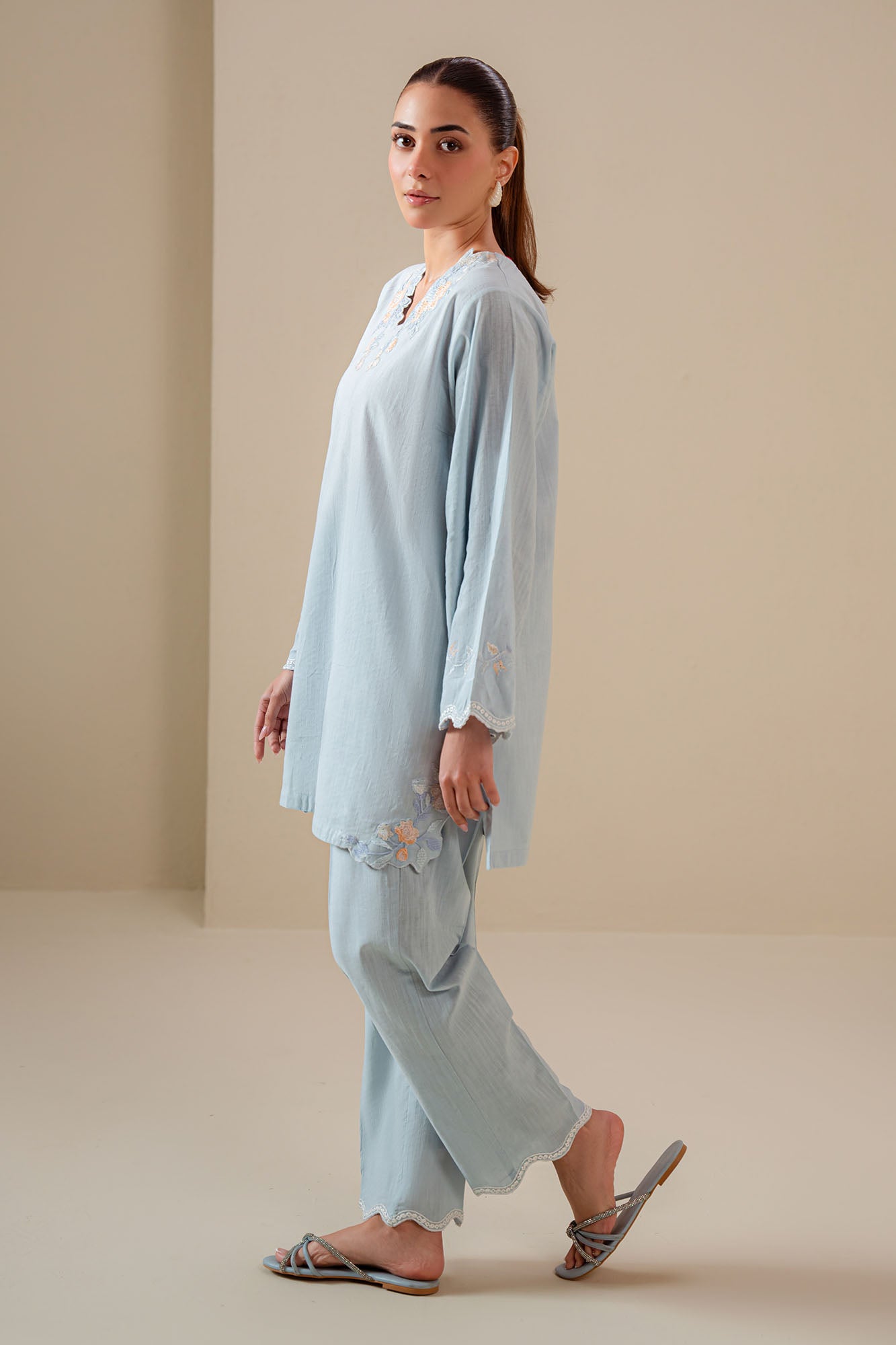 FROST BLUE-2PC (SHIRT & TROUSER)