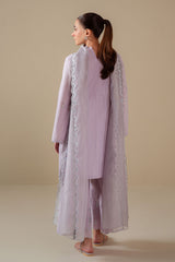 LILAC BLUSH -3PC (SHIRT, TROUSER & DUPATTA)