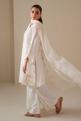 WHITE DOVE -3PC (SHIRT, TROUSER & DUPATTA)