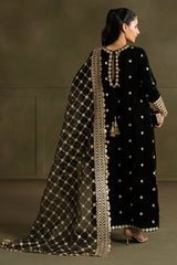 RAVEN CHARM-3PC VELVET EMBROIDERED SUIT