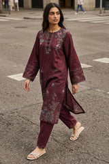 SCARLET MELODY-2PC KHADDAR PRINTED SUIT