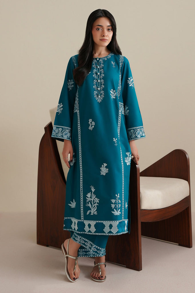 DEEP TEAL-2PC (SHIRT & TROUSER)