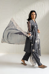NAVY GLEAM -2PC (SHIRT & DUPATTA)