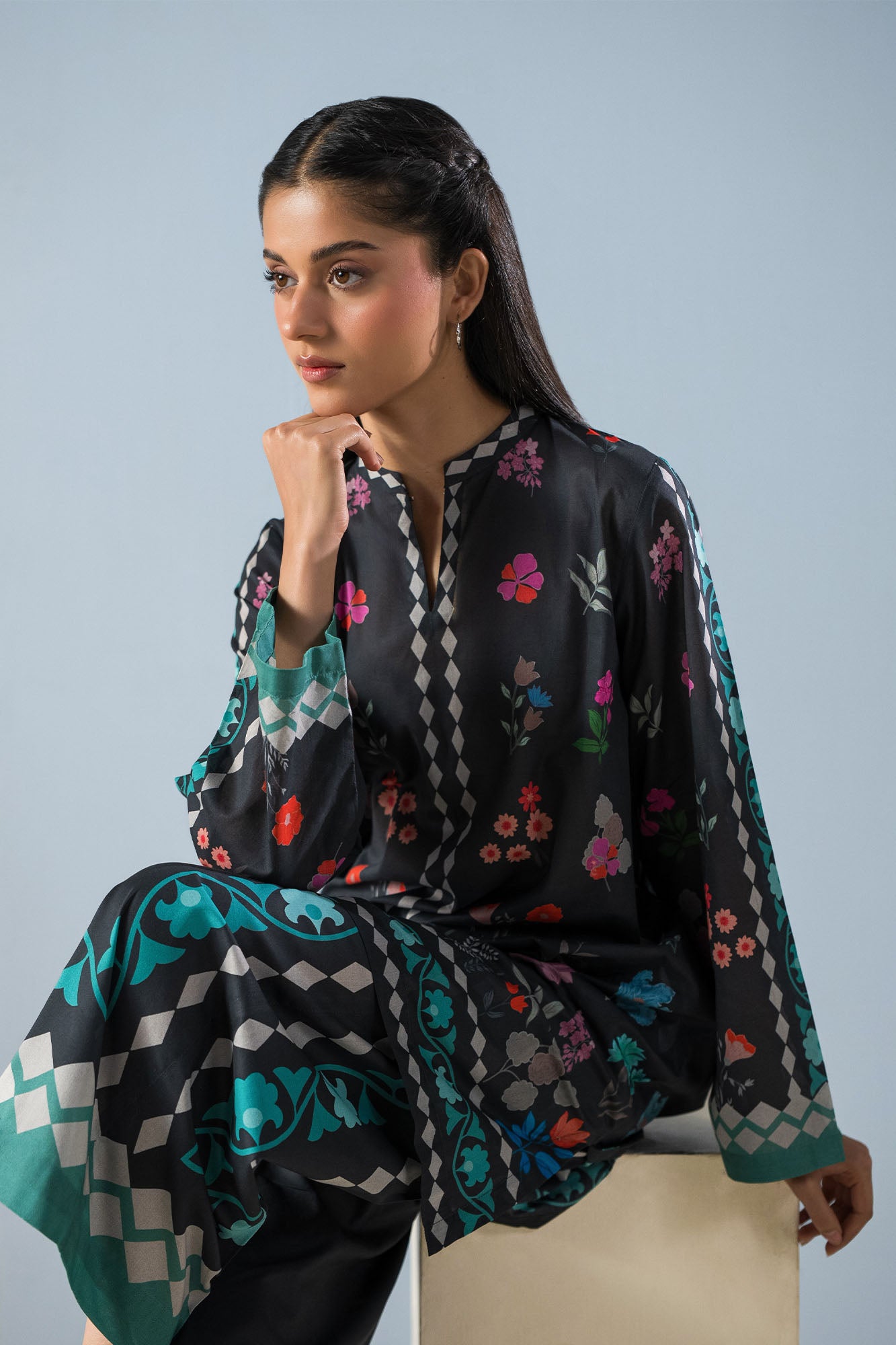 SABLE GRACE-2PC (SHIRT & TROUSER)