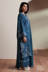 SAPPHIRE GARDEN-3PC EMBROIDERED LAWN SUIT