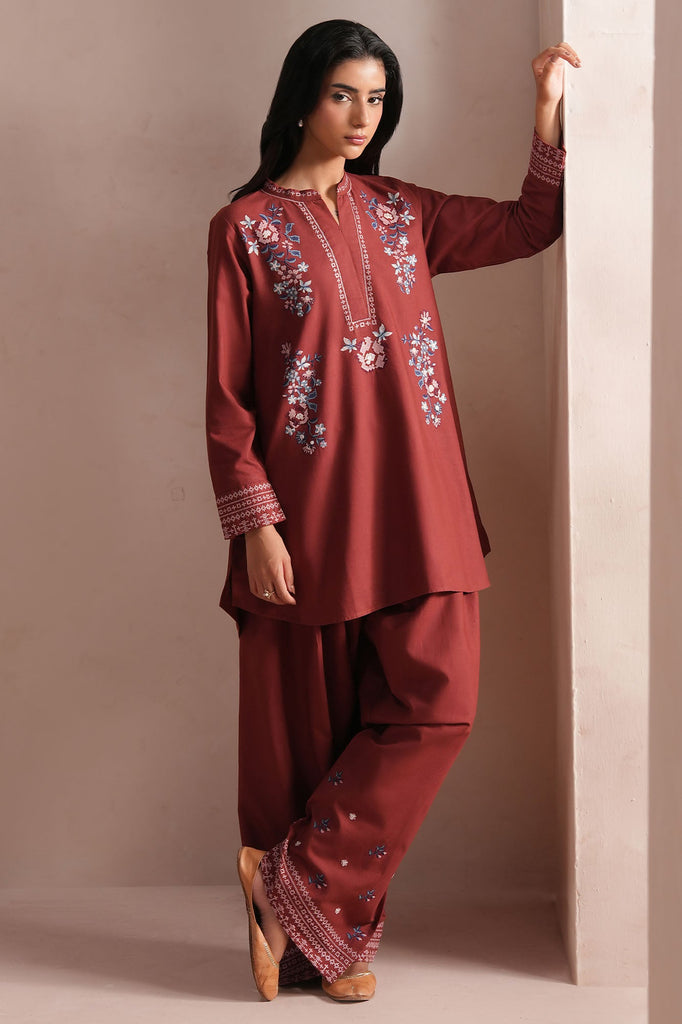 BURNT CLAY-2PC (SHIRT & TROUSER)