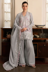 FLORAL SYMPHONY-3PC EMBROIDERED SUIT