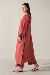 BURNT CLAY -2PC (SHIRT & TROUSER)