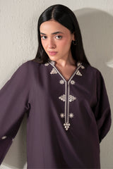 CHERRY PLUM-2PC (SHIRT & TROUSER)