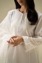 PEARL WHITE-2PC (SHIRT & DUPATTA)