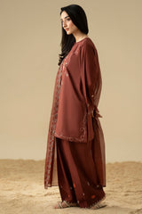 DESERT SUNSET-3PC (SHIRT, SHALWAR & DUPATTA)