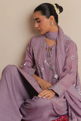AMETHYST SHIMMER -3PC (SHIRT, TROUSER & DUPATTA)