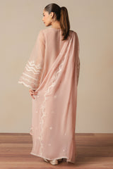 CREAM BLUSH -3PC (SHIRT, TROUSER & DUPATTA)