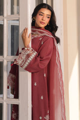 RUST EMBER-2PC (SHIRT & DUPATTA)