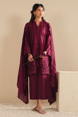 ORCHID DREAM-3PC (SHIRT,TROUSER & DUPATTA)