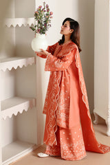 AMBER MIST-3PC EMBROIDERED LAWN SUIT
