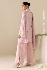 ROSE QUARTZ-3PC SILK EMBROIDERED SUIT