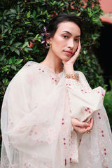 CARAMEL CREAM-3PC EMBROIDERED LAWN SUIT