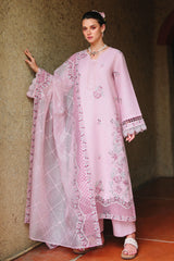 LAVENDER LUXE-3PC EMBROIDERED LAWN SUIT