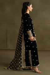 RAVEN CHARM-3PC VELVET EMBROIDERED SUIT