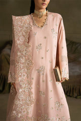 FLORAL MEADOW-3PC SILK EMBROIDERED SUIT