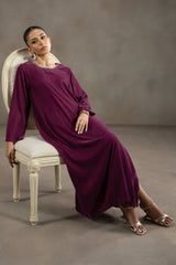 DUSTY PLUM-2PC (SHIRT & TROUSER)