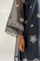 NAVY GLEAM -2PC (SHIRT & DUPATTA)