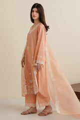 MEADOW BLOOM-3PC (SHIRT, TROUSER & DUPATTA)