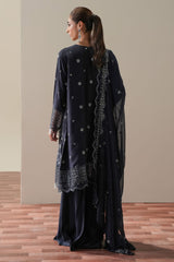 CELESTIAL BLUE -3PC SILK EMBROIDERED SUIT