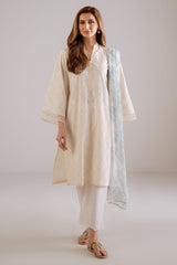 PORCELAIN SKY-2PC (SHIRT & DUPATTA)