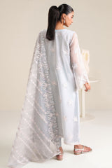 ICE BLUE CHARM -3PC (SHIRT, TROUSER & DUPATTA)
