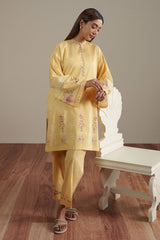 GARNET BLOOM-2PC (SHIRT & TROUSER)