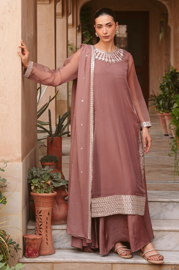 EARTHY ELEGANCE-2PC (SHIRT & DUPATTA)