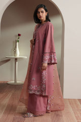 BLUSH TAPESTRY-3PC EMBROIDERED LAWN SUIT