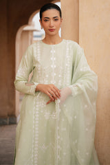 LUMIERE MEADOW-3PC EMBROIDERED LAWN SUIT