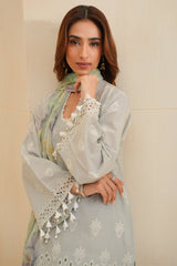 ARCTIC ICE-3PC CHIKANKARI SUIT