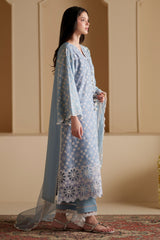 PETAL HAZE-3PC CHIKANKARI SUIT