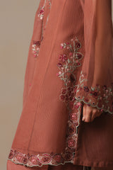 BLOOMING CLAY-3PC (SHIRT, TROUSER & DUPATTA)