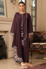 ROYAL PRUNE-2PC (SHIRT & DUPATTA)