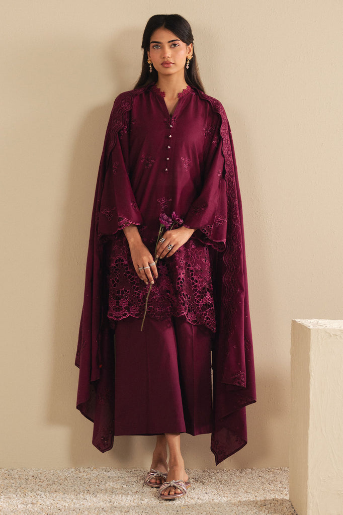 ORCHID DREAM-3PC (SHIRT,TROUSER & DUPATTA)