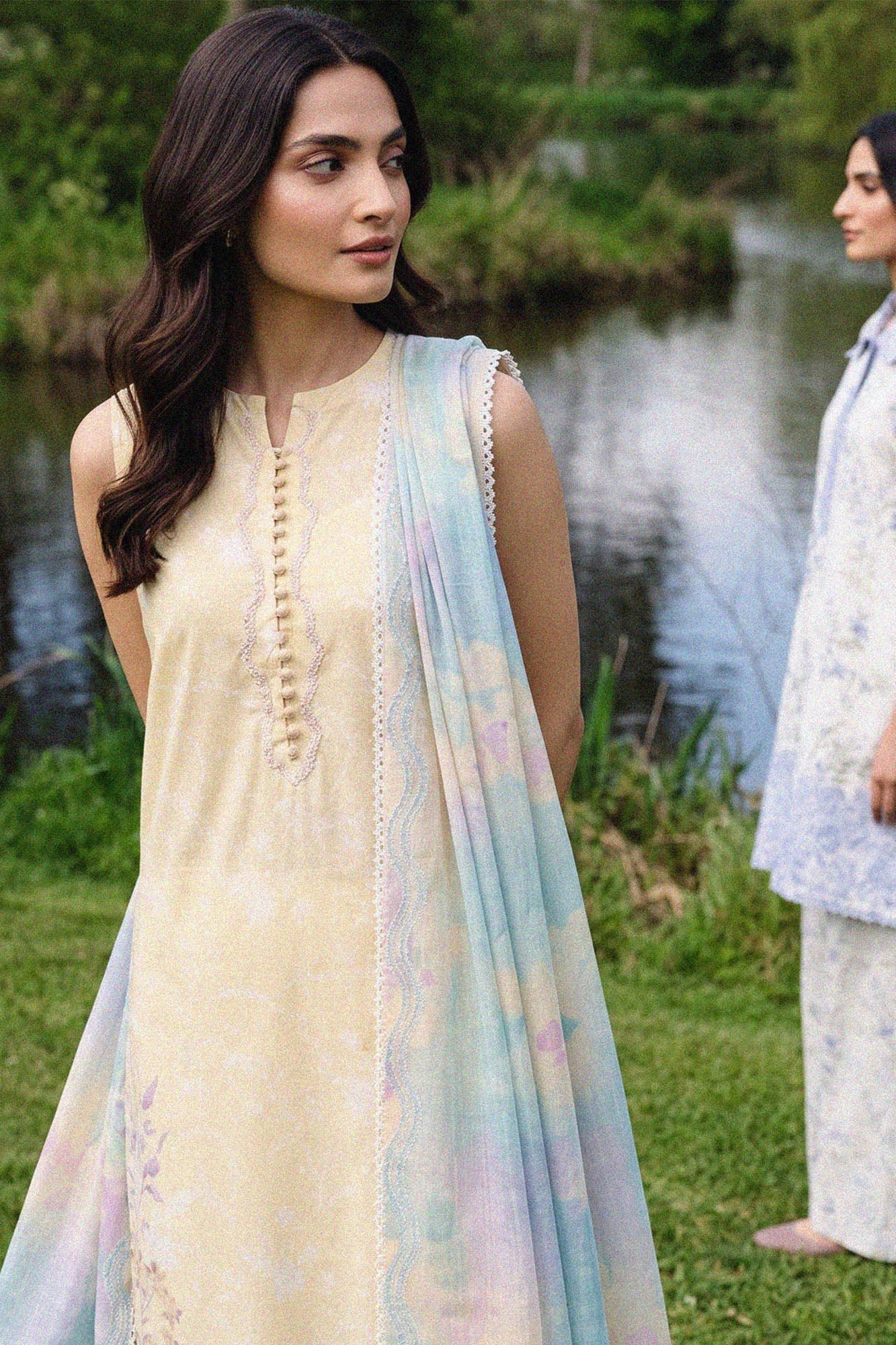 LEMON BLOSSOM-3 PIECE PRINTED LAWN SUIT