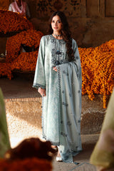 AZURE DREAM-3PC EMBROIDERED LAWN SUIT