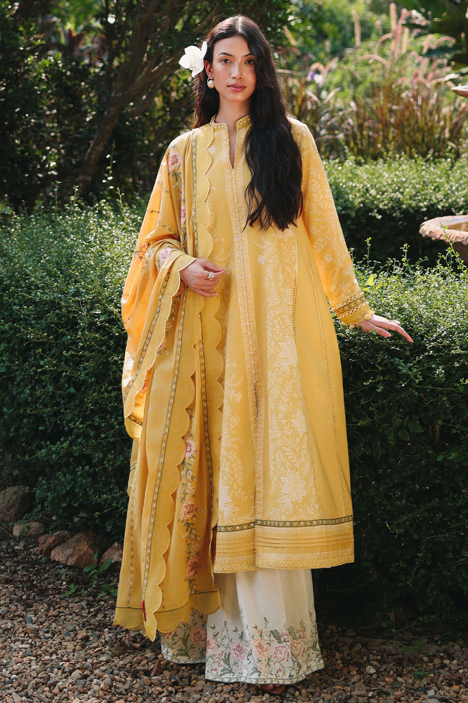 PETAL DRAPES-3PC EMBROIDERED LAWN SUIT