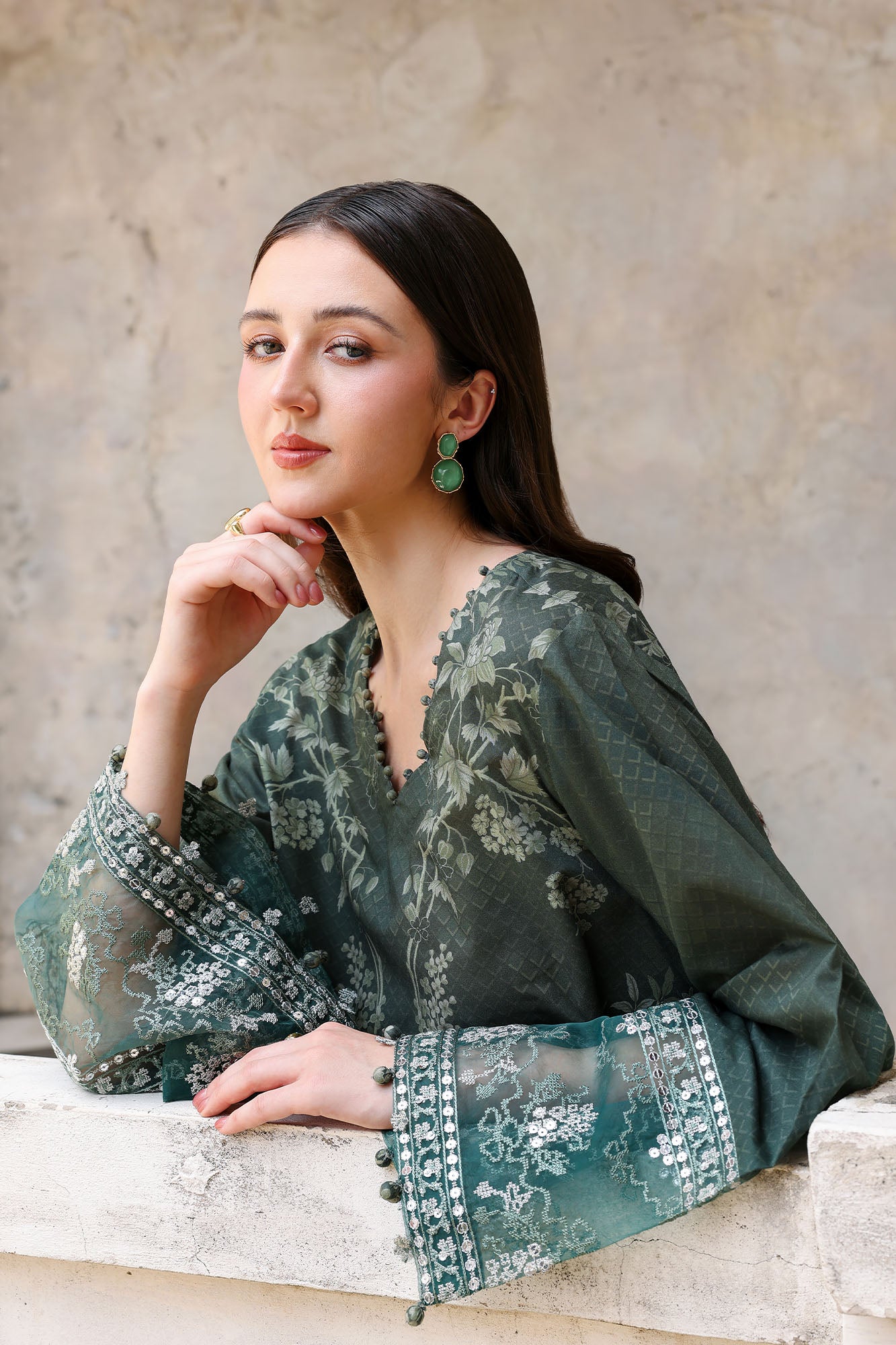 FOREST MUSE-3PC EMBROIDERED LAWN SUIT