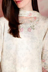 PETAL FORM-3PC PRINTED LAWN SUIT