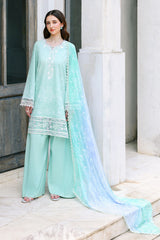 SUMMER BREEZE-3PC EMBROIDERED LAWN SUIT