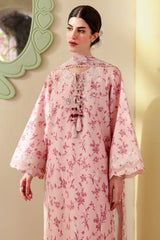 DUSTY PINK -3PC EMBROIDERED LAWN SUIT